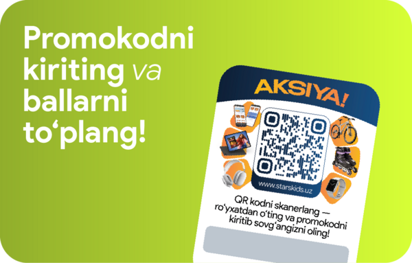 2-qadam: Promokod kiriting